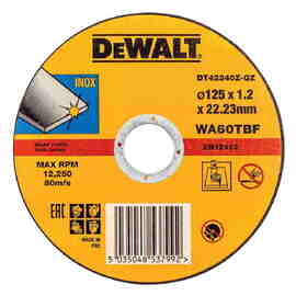 Круг отрезной по металлу DeWalt DT42340Z 125х22.2х1.2мм