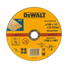 Круг отрезной по металлу DeWalt DT42380Z 180х1.6х22.2мм