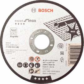 Круг отрезной по нержавеющей стали Bosch Expert for Inox 125х1х22.2мм (549)