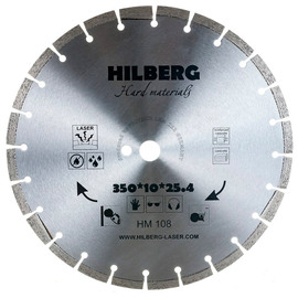 Диск алмазный по бетону Hilberg Hard Materials 350x25.4мм (HM108) — Фото 1