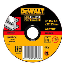 Круг отрезной по металлу DeWalt DT43201 115x1.6х22.2мм