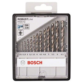 Набор сверл по металлу Bosch Robust Line HSS-G 135° 1.5-6.5мм 13шт (538) — Фото 1