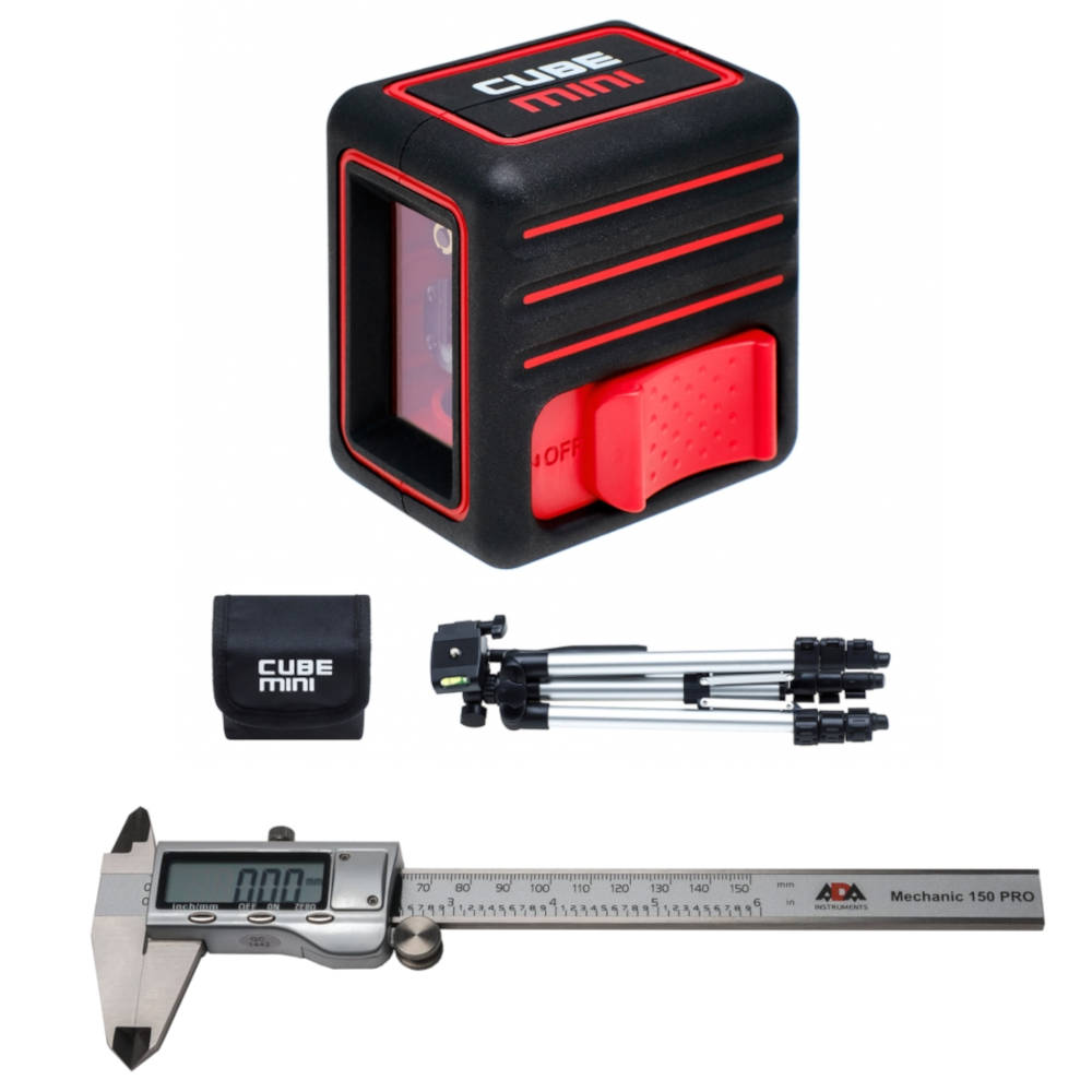 Лазерный уровень ADA CUBE MINI Professional Edition + Штангенциркуль цифровой ADA Mechanic 150 PRO — Фото 6