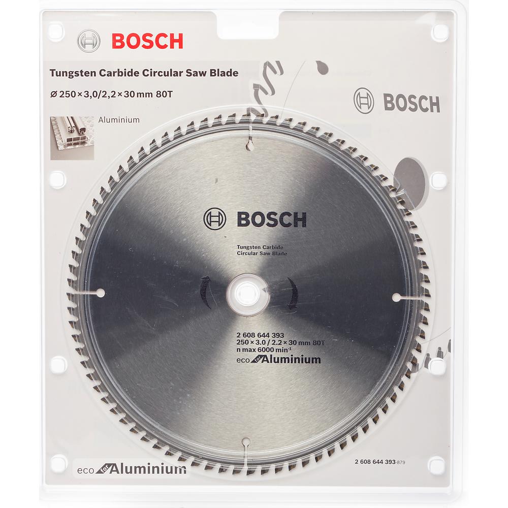 Диск пильный по алюминию Bosch ECO 250х30мм 80T (393) — Фото 1