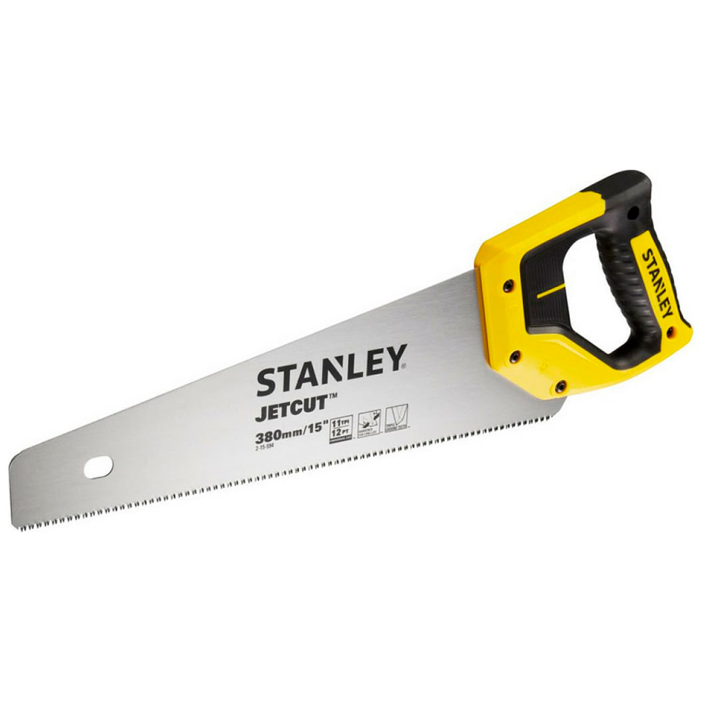 Ножовка по дереву STANLEY Jet-cut TPI11 380мм 2-15-594 — Фото 2